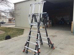 Little Giant 5-9 Adjustable Safety Cage Ladder 