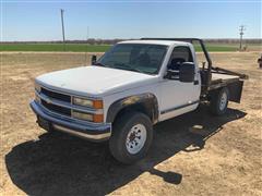 1999 Chevrolet 2500 HD LS 4x4 Flatbed Pickup W/HydraBed 