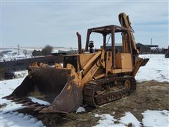 Case 850B Track Loader W/4-IN-1 Bucket & Backhoe 