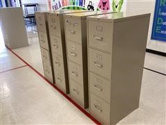 HON 4-Drawer File Cabinets 