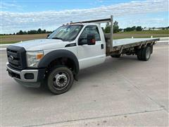 2013 Ford F450 S/A Flatbed Dump Truck 