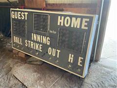 Baseball Field Scoreboard 