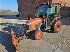 2011 Kubota B3000HSD MFWD Compact Utility Tractor W/Front Blade 