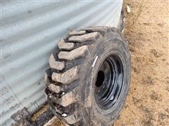 Skid Steer Foam-Filled 14-17.5 Tire & Rim 