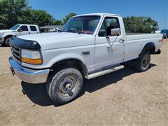 1993 Ford F350 4x4 Long Box Pickup W/Diesel 