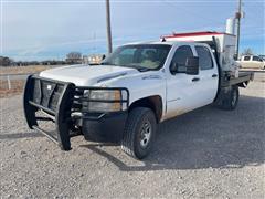 2008 Chevrolet Silverado 3500HD 4X4 Crew Cab Flatbed Pickup 