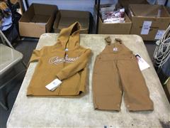 Carhartt 18 Mo/ Kids Size 4 Sweatshirt & Bibs 