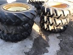 11.2-24 Pivot Tires Mounted On 8 Hole Rims 