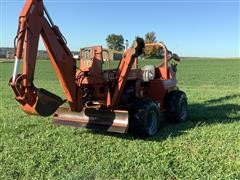 DitchWitch 6510 4x4x4 Combo Trencher W/Vibratory Plow, Backhoe & Backfill Blade 
