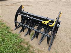 2024 Mid-State 61" Brush Grapple Skid Steer Attachment 