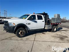 2016 Ram 5500 HD 4x4 Crew Cab Dually Flatbed Pickup 