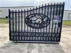 2020 Greatbear 20' Bi-Parting Wrought Iron Gate 