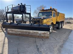 1995 International 4900 6x4 T/A Dump Truck W/Snow Plow 