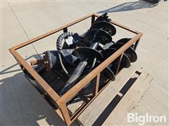 2022 Mower King SSECAG-Y Post Hole Auger Skid Steer Attachment 