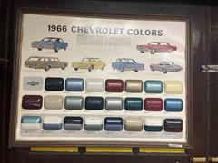 1966 Chevrolet Colors Display 