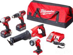 Milwaukee 2696-24 M18 Cordless Compact Combo Tool Kit 