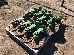 John Deere No-Till Planter Coulters W/ Mounting Brackets 