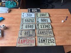 Iowa License Plates 