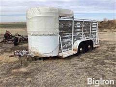 14’ T/A Bumper Pull Livestock Trailer 