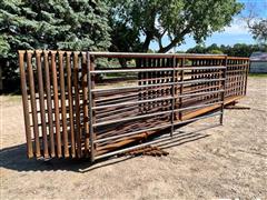 24' Freestanding Livestock Panels W/Gate 