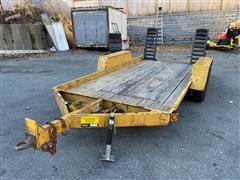 2003 Red T/A Utility Flatbed Trailer 