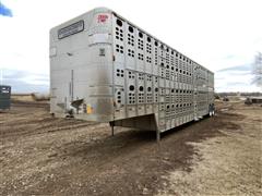 1989 Wilson PSDCL-202 T/A Aluminum Livestock Trailer 
