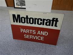 Motorcraft "Parts And Service" Double Side Sign 