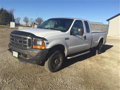 2000 Ford F250 Super Duty 4x4 Extended Cab 3/4 Ton Pickup 
