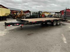 2017 Kaufman 23' 4" P-Deluxe T/A Flatbed Trailer 