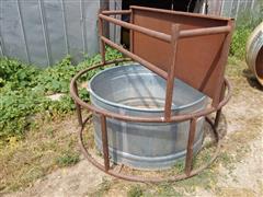 Behlen Galvanized Stock Tank W/Pipe Guard 