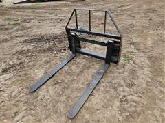 2024 Pallet Forks Skid Steer Attachment 