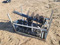 JCT Post Hole Auger Skid Steer Attachment 