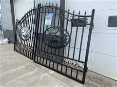 2022 Greatbear 14' Bi-Parting Wrought Iron Gate 