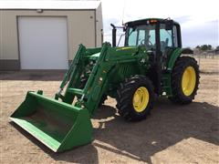 2018 John Deere 6130M MFWD Tractor W/Loader 