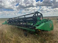 2001 John Deere 925F Flex Head & Trailer 