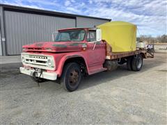 1965 Chevrolet C60 S/A Flatbed Truck W/Poly Tank, Pump & Mixing Inductor 