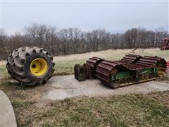 John Deere Combine Tracks & 28L-26 Tires 