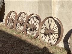 Metal Wagon Wheels 