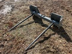 WorkSaver Bale Spear Skid Steer Attachment 