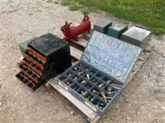 Hydraulic Couplers/Fittings, Hydraulic Cylinder & Shop Storage Bins 