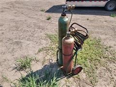 Oxy-Acetylene Cutting Torch On Cart 