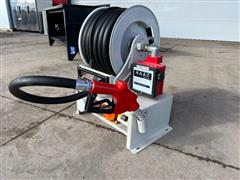 2022 12V Diesel Fuel Transfer Pump, Meter, Hose Reel & Nozzle 