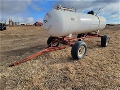 1000-Gallon Anhydrous Ammonia Tank & Trailer 