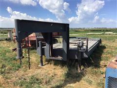 1997 Homemade S/A Gooseneck Flatbed Trailer 