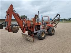 DitchWitch 6510 DD 4x4 Trencher W/Backhoe & Backfill Blade 