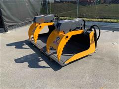 Raptor SS-GRB-78-SM 78" Skid Steer Heavy Duty Grapple Bucket 