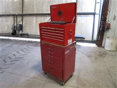 Snap-On, Lyon, SK, Craftsman Top And Bottom Tool Boxes W/Tools 