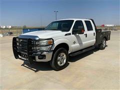 2012 Ford F250 XLT Super Duty 4x4 Crew Cab Flatbed Service Pickup 