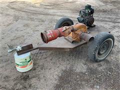 Centrifugal Irrigation Pump & Motor On Cart 