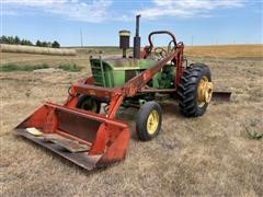 1967 John Deere 4020 Diesel 2WD Tractor W/Loader 